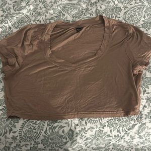 Tan crop top